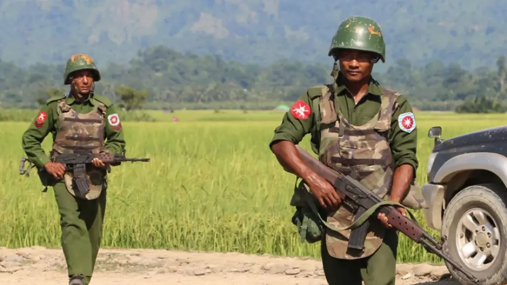 Myanmar military shells Rakhine town seized by ethnic minority fighters