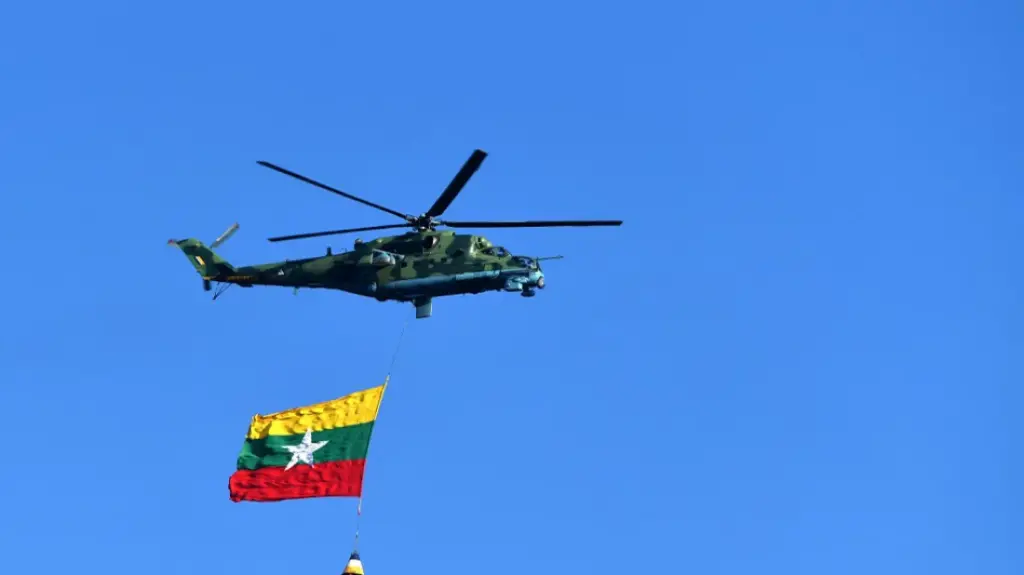 6 killed as Myanmar rebels shoot down junta helicopter