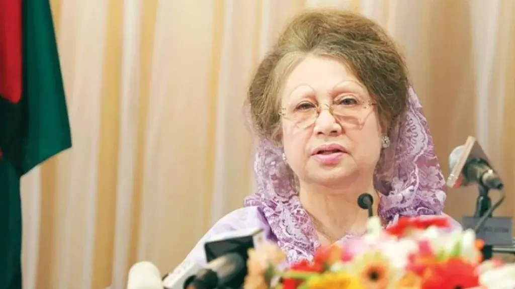 Khaleda Zia greets people on Eid
